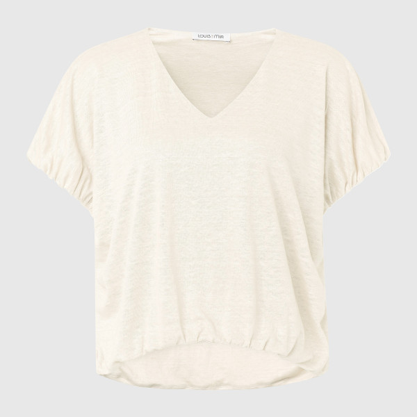 Shirt aus Leinen in Weiß