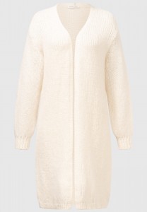 Cremefarbener Premium Cardigan aus Alpaka-Wolle