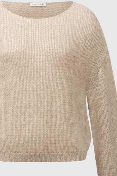 Strickpullover in Beige