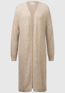 Grob gestrickter Cardigan in Beige